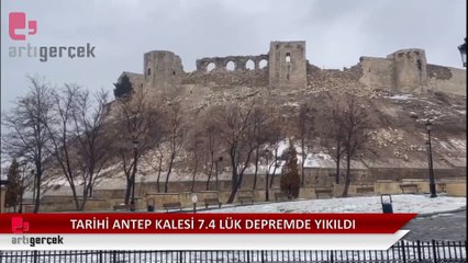 Tarihi Antep Kalesi yıkıldı