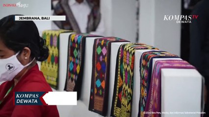 Presiden Jokowi Apresiasi Pelestarian Tenun Di Jembrana