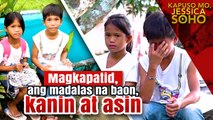 Magkapatid, asin ang inuulam sa eskuwela dahil sa kahirapan | Kapuso Mo, Jessica Soho