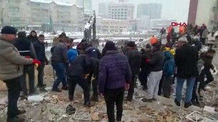 Malatya'da depremde yıkılan binalar