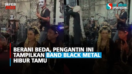 Berani Beda, Pengantin Ini Tampilkan Band Black Metal Hibur Tamu