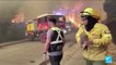 Les multiples feux de forêt qui continuent de faire rage dans le centre du Chili, où sévit une intense vague de chaleur, ont fait 24 morts et 1.182 blessés, selon les autorités - VIDEO