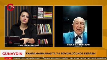 Prof.Dr. Ahmet Ercan: "Depremde can kaybı 6 bini bulabilir"