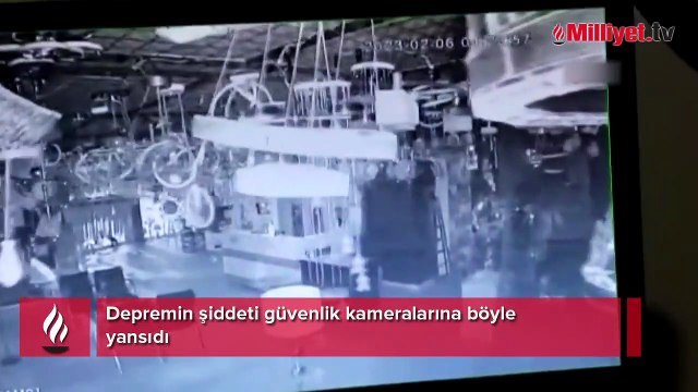 7.7’lik depremin şiddeti kameralara yansıdı