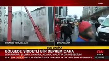 Art arda şiddetli artçı depremler: CNN Türk canlı yayınında binalar yıkıldı