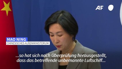 Peking: Ballon über Lateinamerika ist aus China