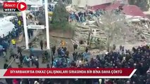 Diyarbakır'da enkaz çalışmaları sırasında bir bina daha çöktü