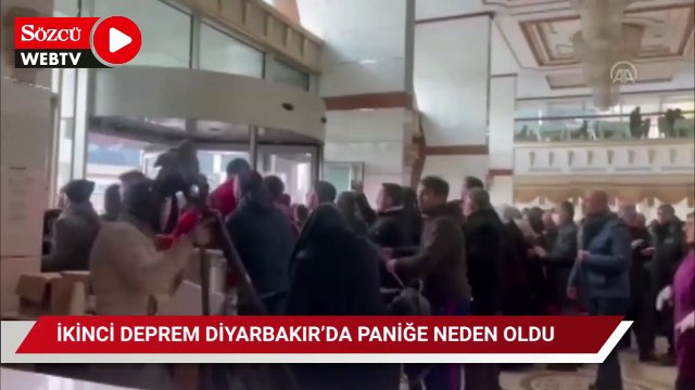 İkinci deprem Diyarbakır'da paniğe neden oldu