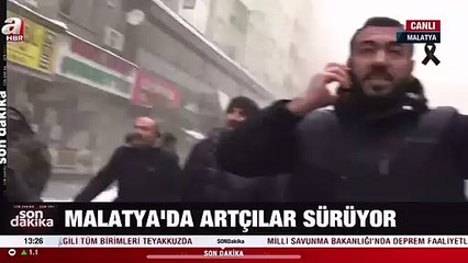 Malatya'daki deprem kameralara yansıdı