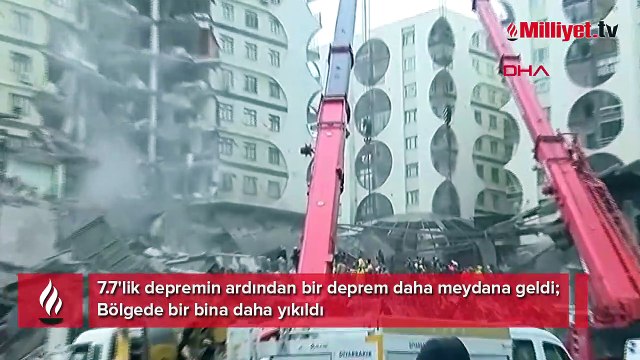 7.7'lik depremin ardından bir deprem daha meydana geldi; Bölgede bir bina daha yıkıldı