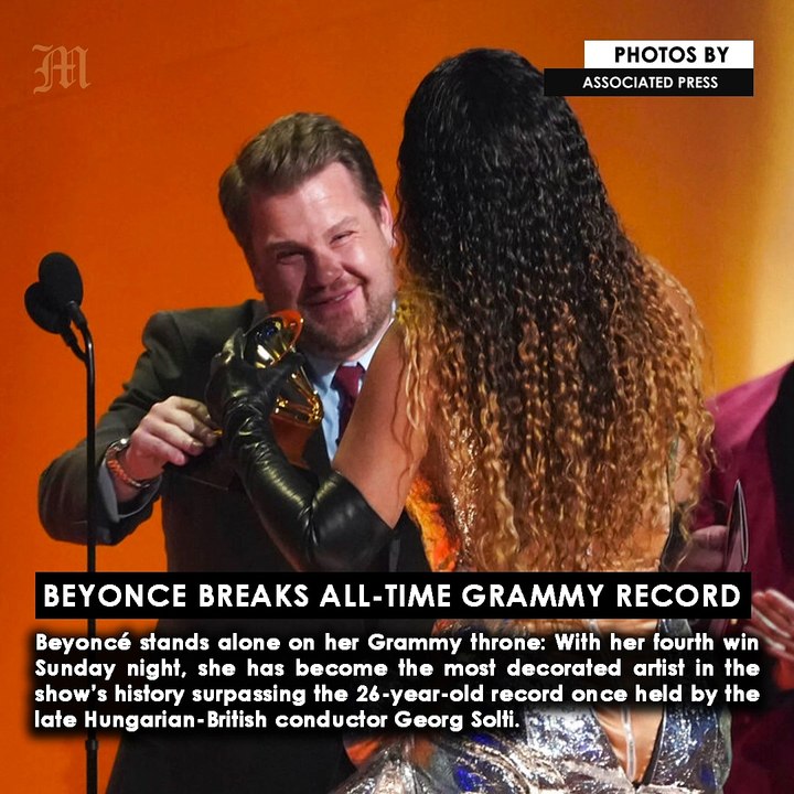 Beyonce breaks all-time Grammy record - video Dailymotion