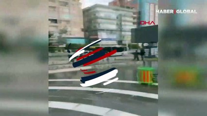 Şanlıurfa'da binanın yıkılma anı kamerada