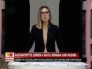 Kayseri'deki yerel kanal spikeri depreme canlı yayında yakalandı