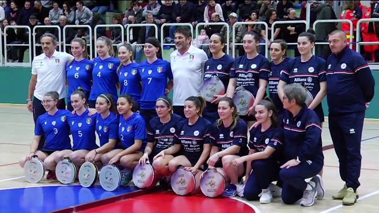 ITALIA-FRANCIA   Finale fem. 4° CAMPIONATO DEL MONDO DI TAMBURELLO INDOOR