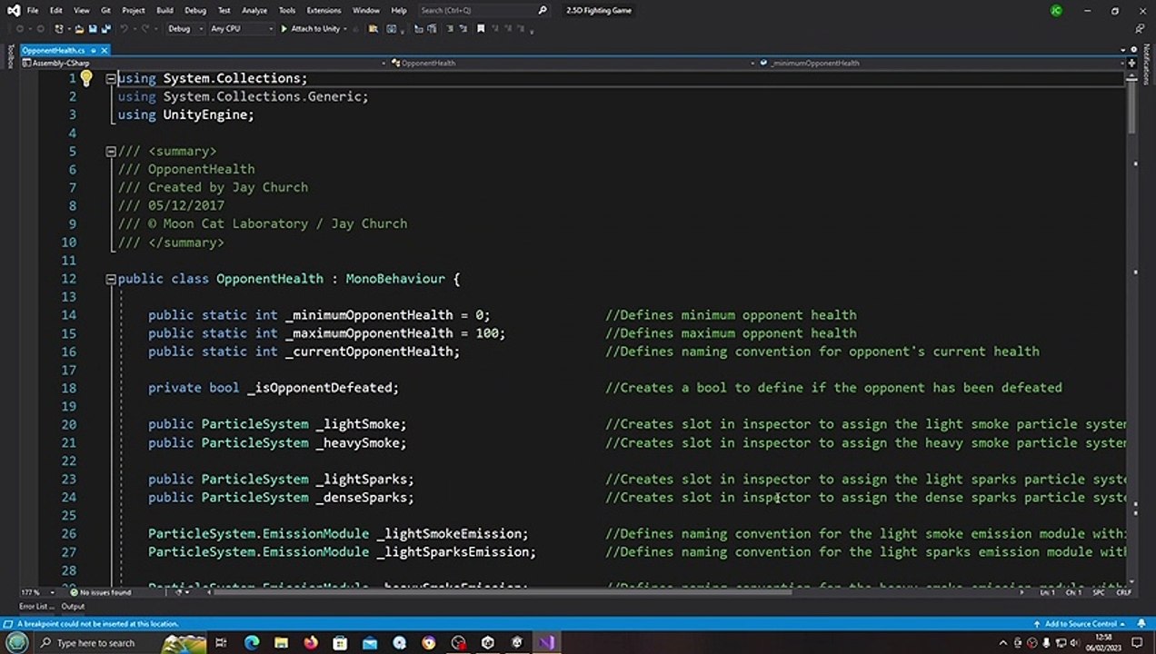 Unity3D Fighting Game Tutorial #245 Damage Effects