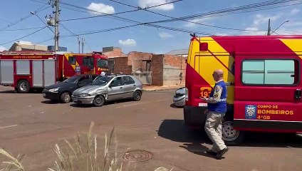 Mulher fica ferida após acidente de trânsito no Jardim Veneza