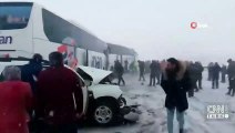 Niğde Otoyolu'nda zincirleme trafik kazası