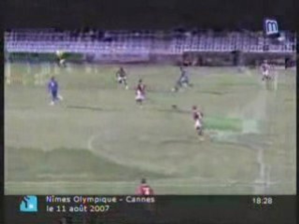 National [2eme journee] Nimes-Cannes ( les but nimois)