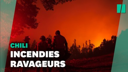 Скачать видео: Au Chili, plus de 200 incendies continuent de faire rage