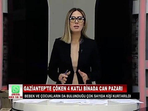 Depreme canlı yayında yakalanan spikerin zor anları