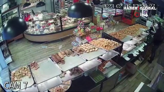 Vatandaşlar kendilerini böyle dışarı attı! Çorum’daki deprem anı güvenlik kamerasında