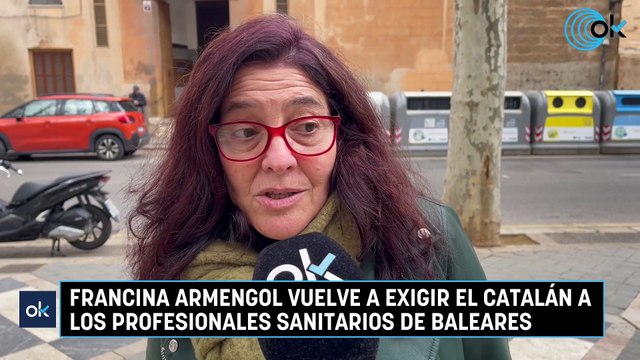 Francina Armengol vuelve a exigir el catalán a los profesionales sanitarios de Baleares