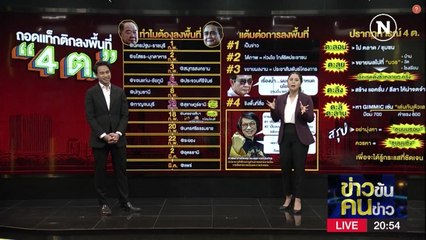 ถอดแท็กติกลงพื้นที่ 4 ต. | ข่าวข้นคนข่าว | NationTV22