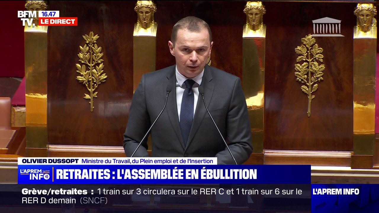 Olivier Dussopt: "Je crois profondément à la réforme des retraites car je crois profondément à la légitimité des urnes"