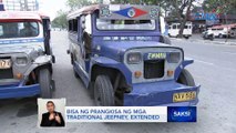 Bisa ng prangkisa ng mga traditional jeepney, extended | Saksi