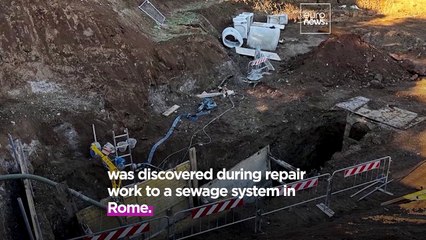 Ancient statue of Hercules discovered during sewage repair works in Rome