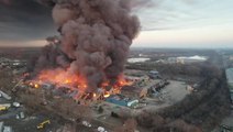 Chicago Heights fire: Huge smoke clouds from warehouse inferno fill sky