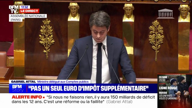 Gabriel Attal sur les retraites: Nous ne pouvons pas faire comme si rien ne s'était passé dans le pays