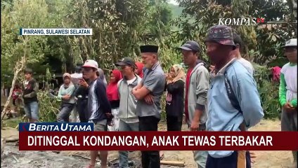 Sebuah Rumah Terbakar saat Ditinggal Kondangan, Sang Anak yang Sedang Tertidur Jadi Korban