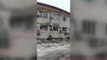 Kahramanmaraş'ın Afşin Belediye Binası İkinci Depremde Yıkıldı, Binada Kalan Vatandaşın Yardım Çağrısı Kameralara Yansıdı