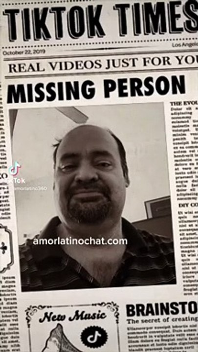Se busca esta persona missing person