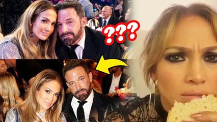 Ben's EXTREMELY 'excited' and EXTREMELY 'excited' face at the 2023 Grammy with JLo