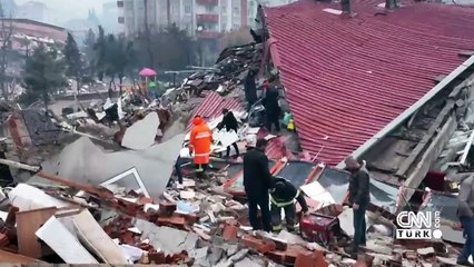 Kahramanmaraş’taki depremin boyutu CNN TÜRK drone kamerasında! Görüntüler dehşete düşürdü