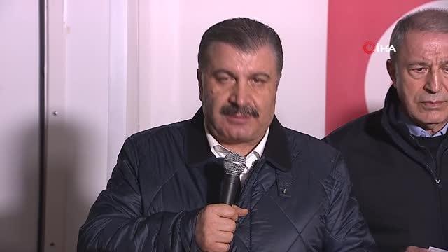 Bakan Koca: Hatay Eğitim Araştırma Hastanemizde ciddi hasar var. Ayrıca İskenderun Devlet Hastane'mizin eski binası A blok depremde çöktü.