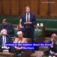 Paul Bristow MP discusses the Great Northern Hotel in the Commons on February 6