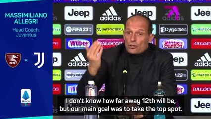 Descargar video: 'Juventus have to reach 40 points!' - Allegri wary of relegation threat