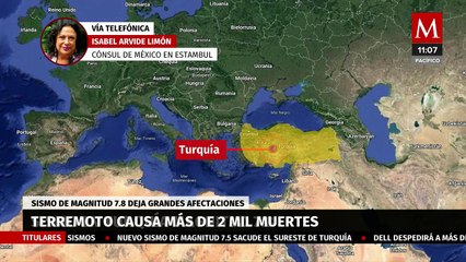 Zona de sismo no es frecuentada por mexicanos: Cónsul de México en Estambul