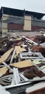 Hatay'da yıkılan binalar böyle görüntülendi