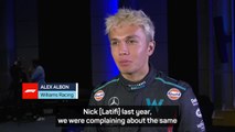 Albon hoping Williams can catch up to the rest of the pack