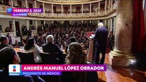 López Obrador celebra el 106 aniversario de la Constitución Mexicana