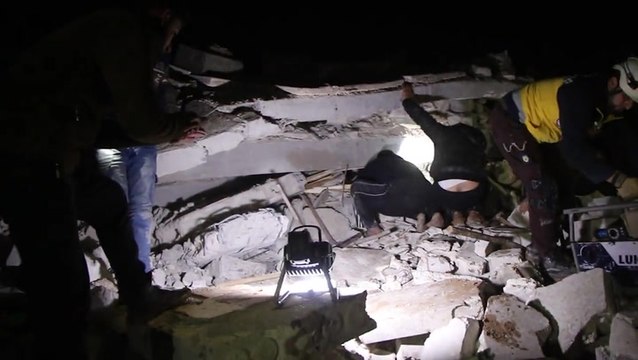 Syria earthquake: Child pulled from rubble of collapsed building