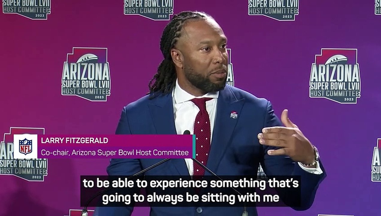 Larry Fitzgerald excited for Super Bowl LVII to showcase Arizona - video  Dailymotion