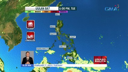 #IMReady sa mga local thunderstorm kahit walang LPA at mahina ang #Amihan; Easterlies, posibleng magdala ng mga thunderstorm - Weather update today as of 6:28 a.m. | UB