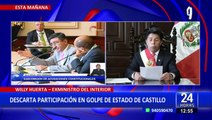 Willy Huerta declara ante la Subcomisión y niega participación en golpe de Estado