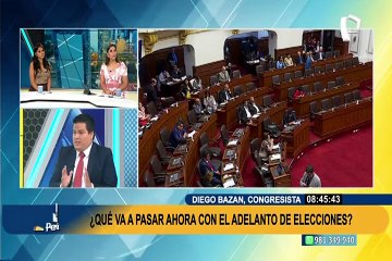 Diego Bazán sobre adelanto de elecciones: "El Congreso tiene que buscar la salida de la crisis"