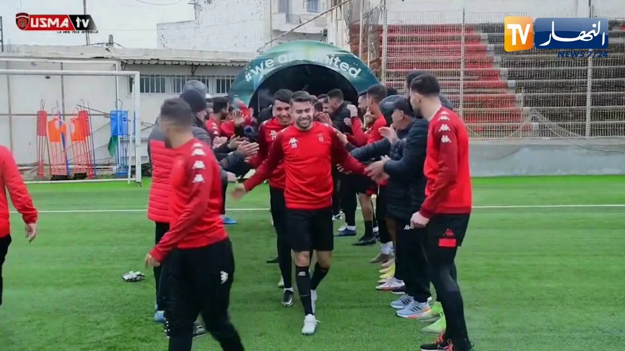 إستقبال مميز للاعبي إتحاد العاصمة المشاركين في الشان مع المنتخب الوطني